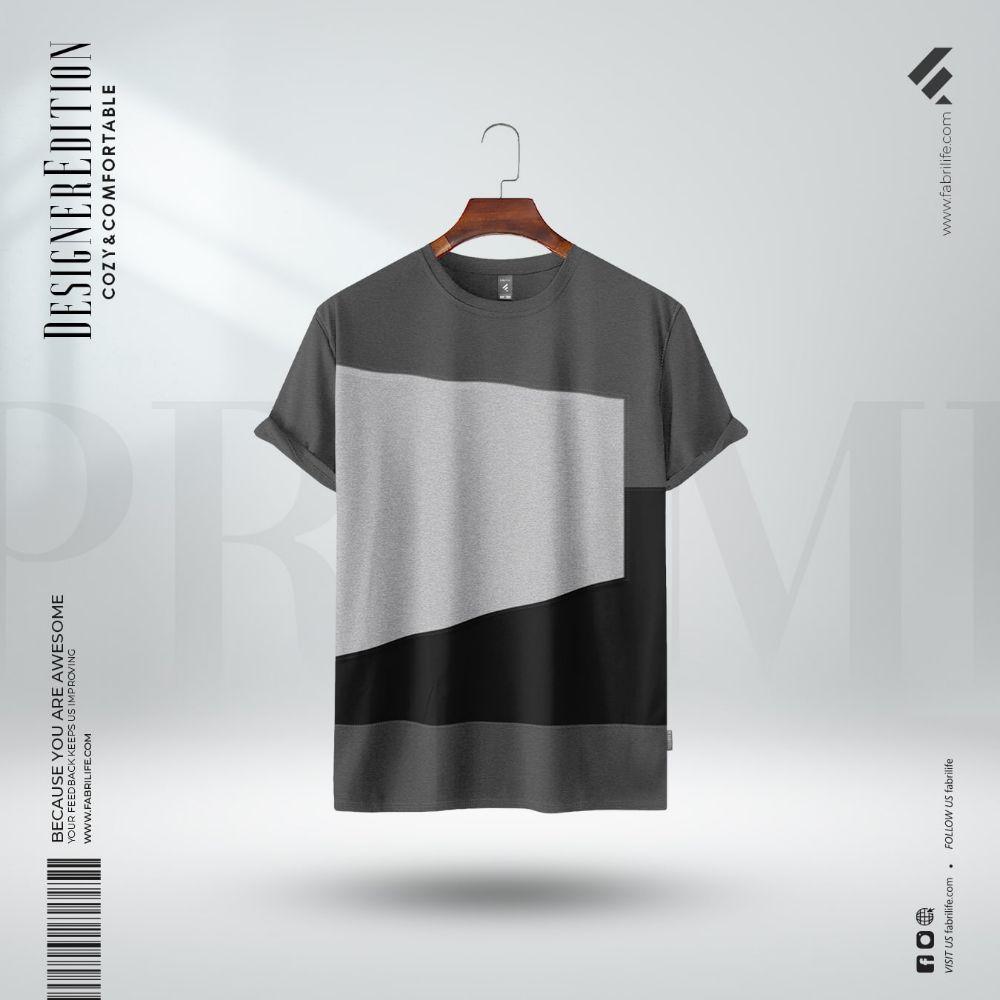 Fabrilife Mens Premium Designer Edition T Shirt - Anthra