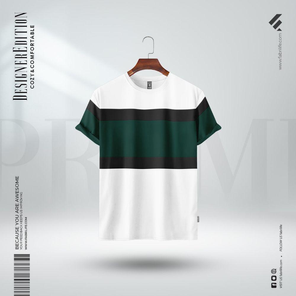 Fabrilife Mens Premium Designer Edition T Shirt - White