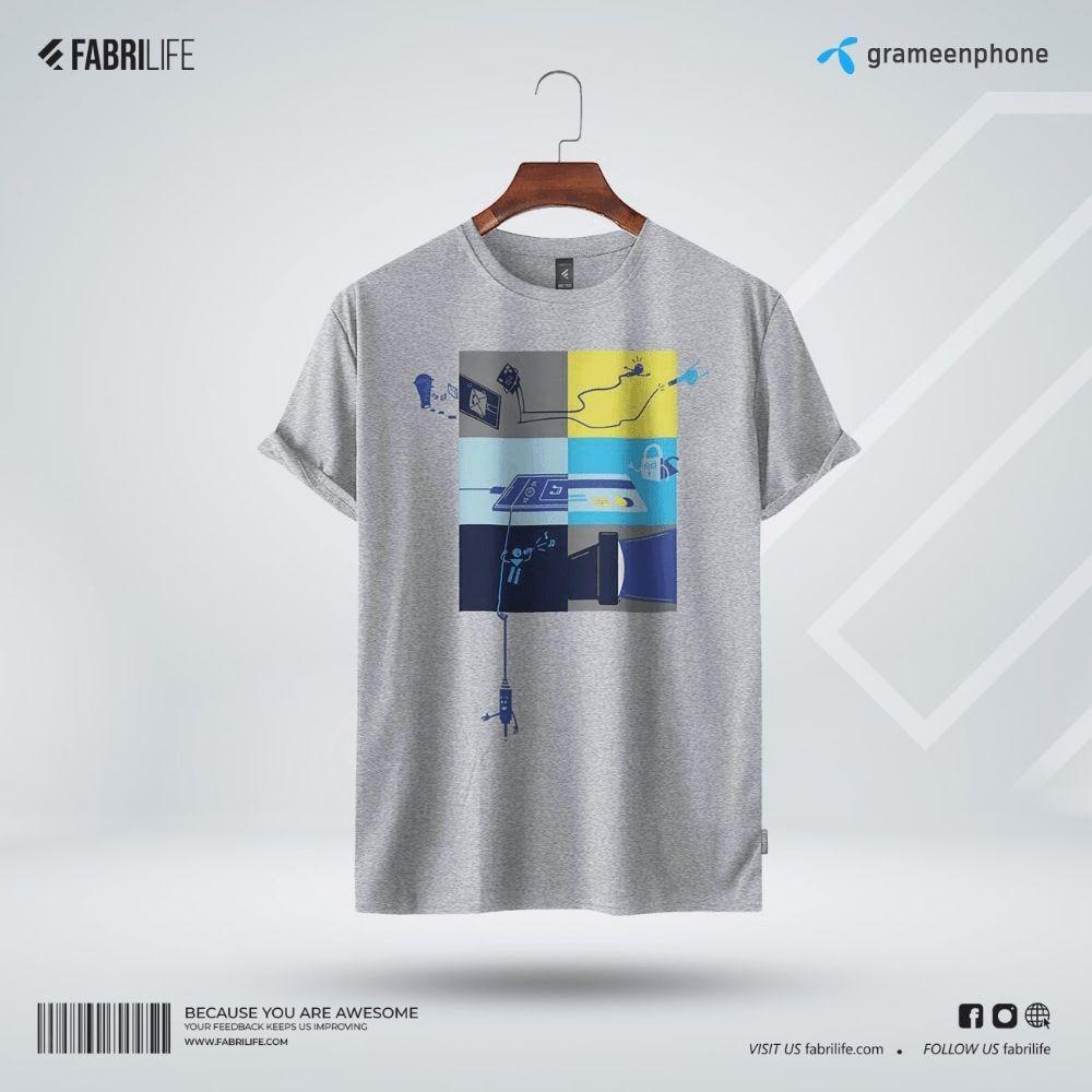Fabrilife Grameenphone Premium Tshirt - Gp Art