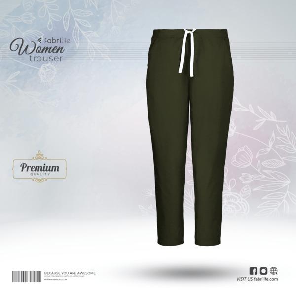Woman Premium Trouser- Olive