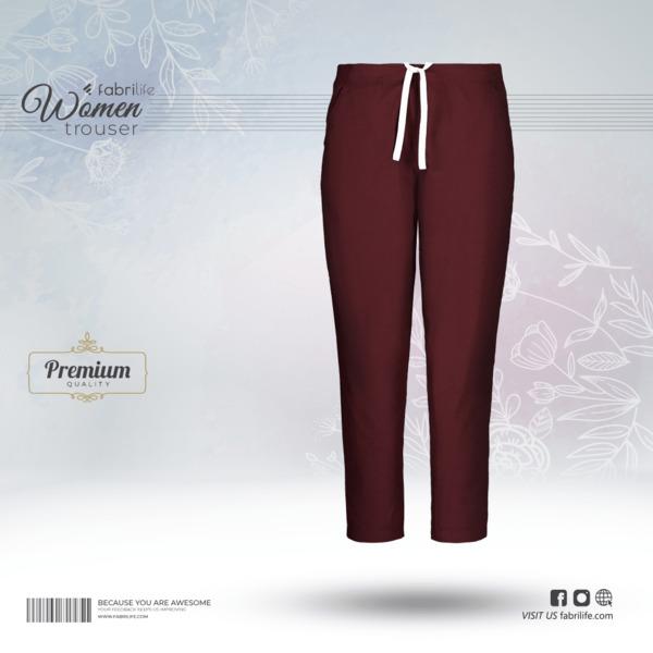 Woman Premium Trouser- Red Wine