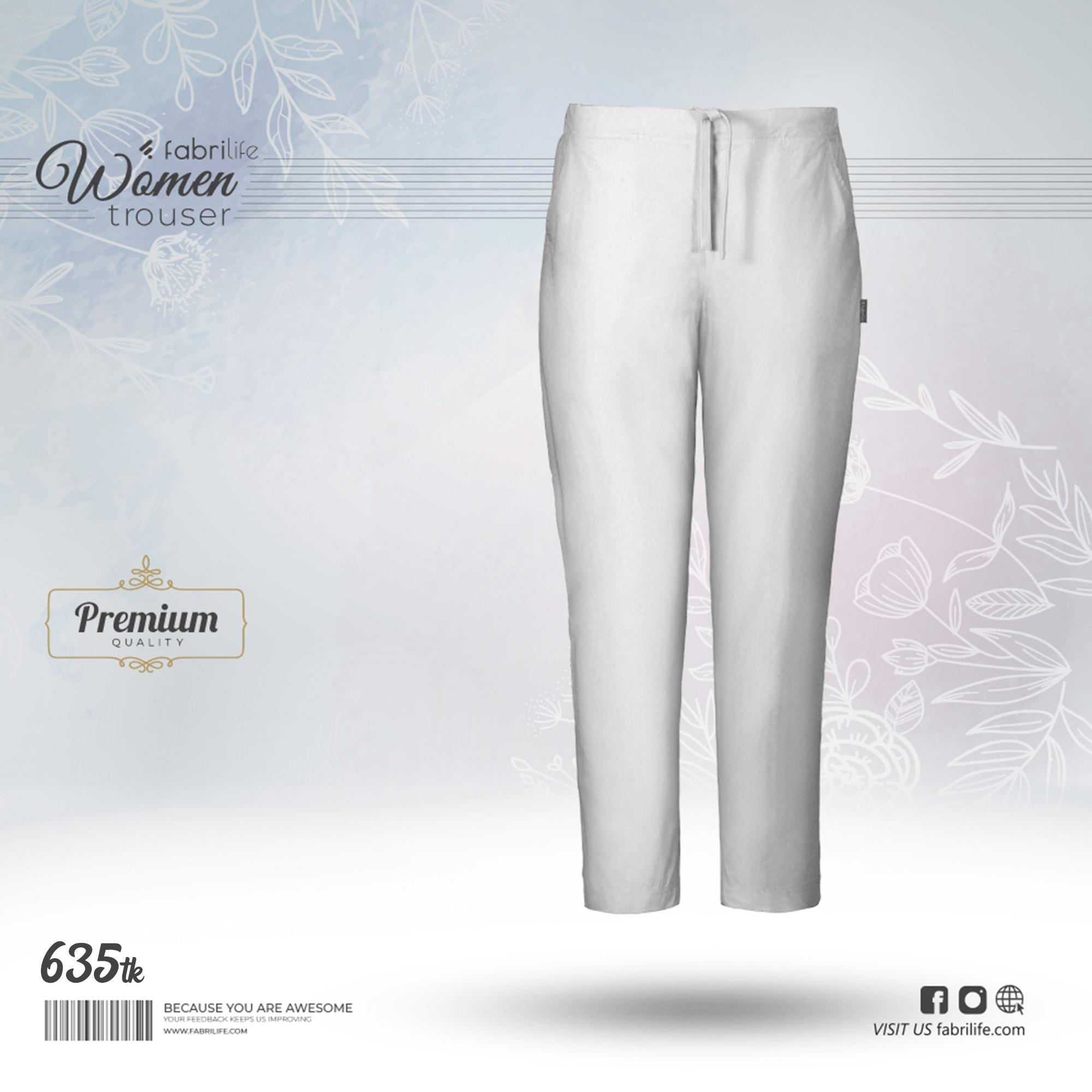 Woman Premium Trouser- White