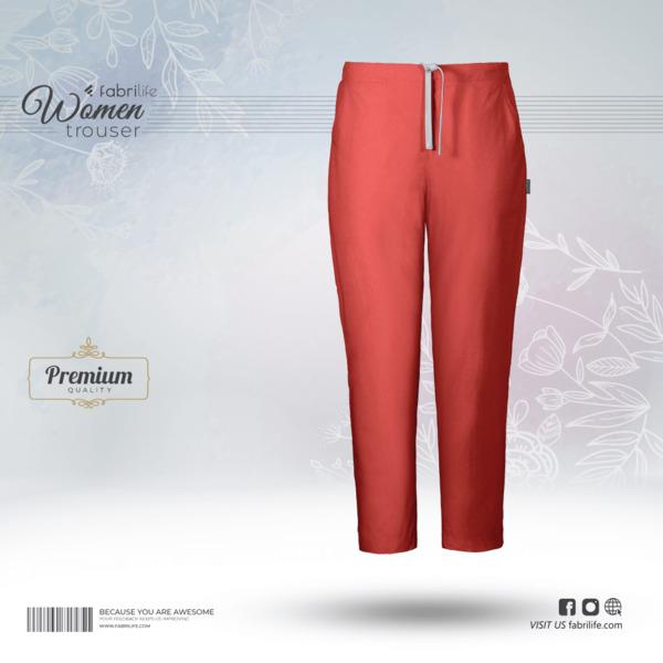 Woman Premium Trouser- Aurora-Red