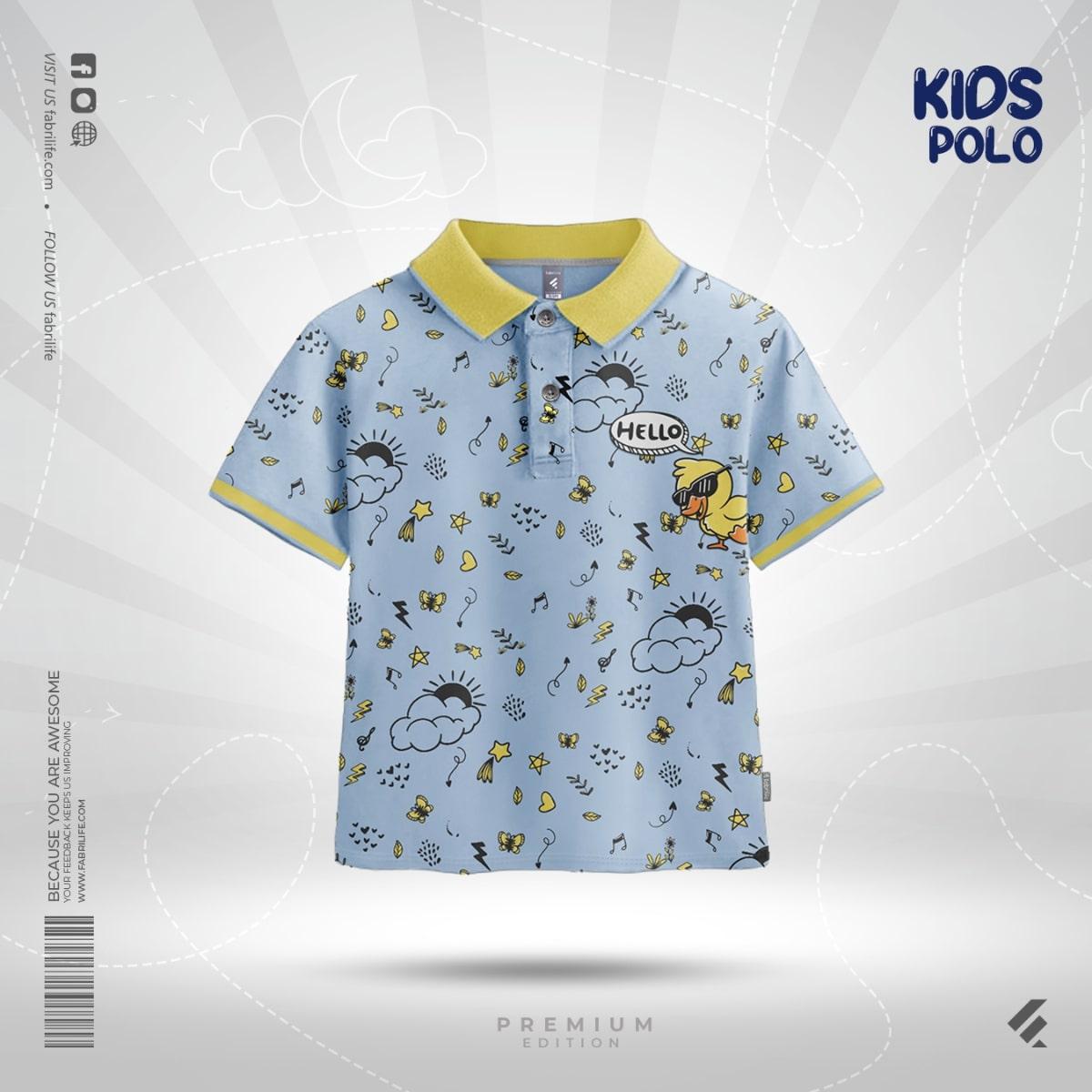 Kids Premium Polo T-Shirt - Duckling