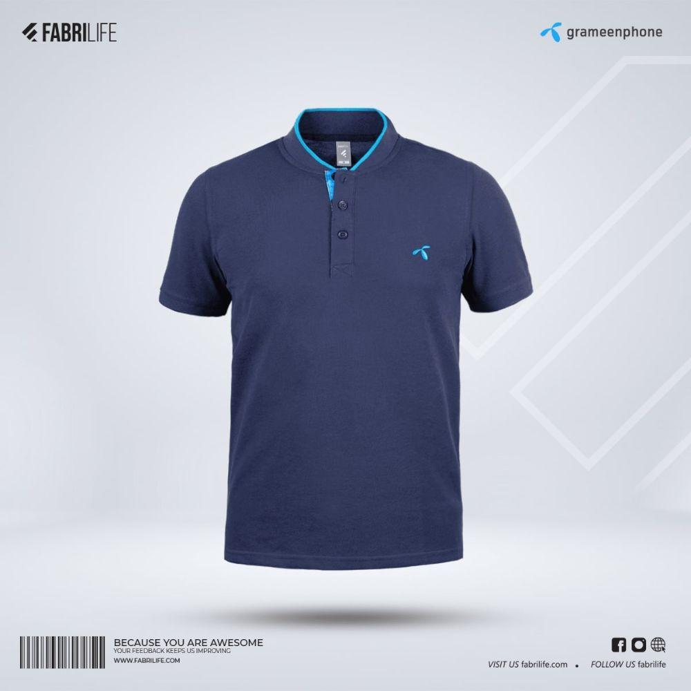 Fabrilife Grameenphone - Premium Antibacterial Polo t-shirt - Navy