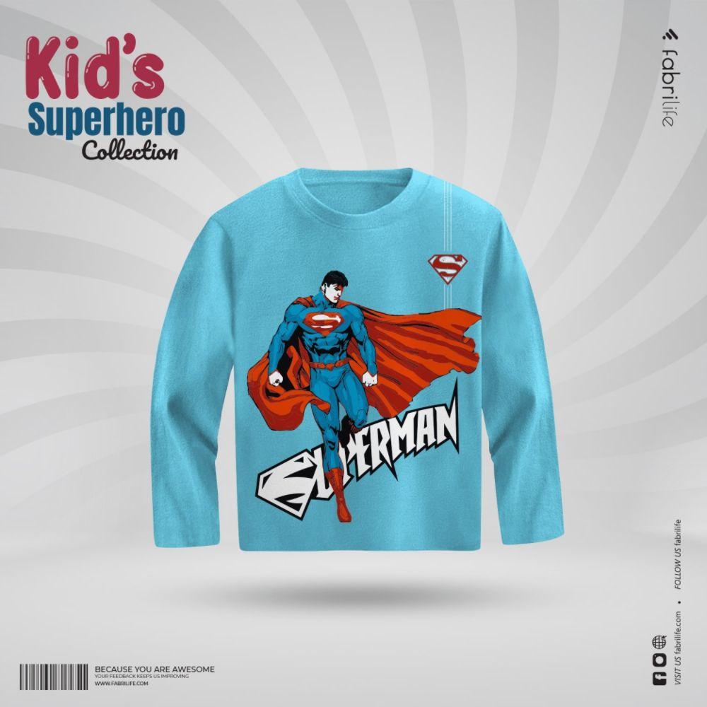 Kids Premium Full Sleeve T-Shirt - Superman