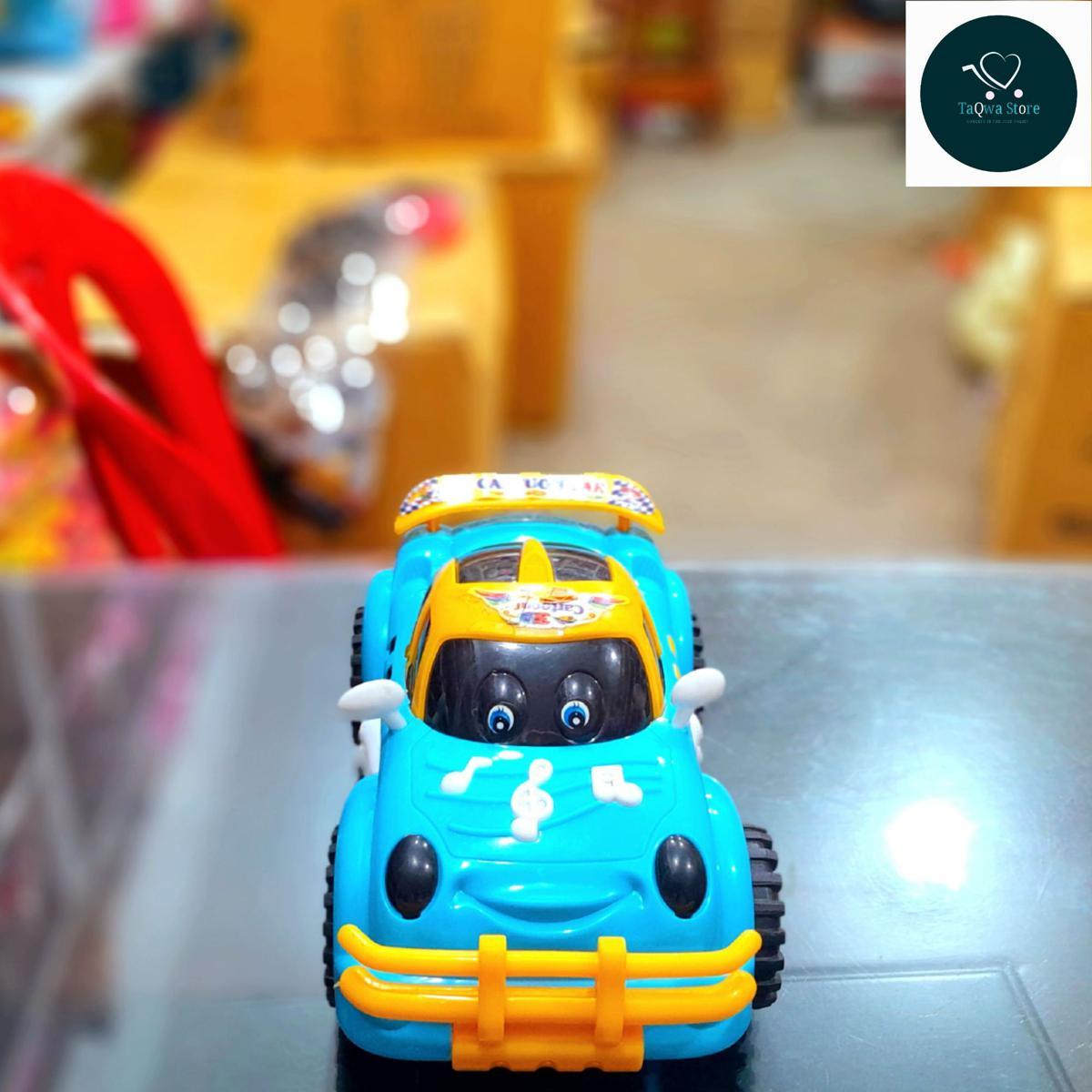 Lighting and music carton car toy for kids