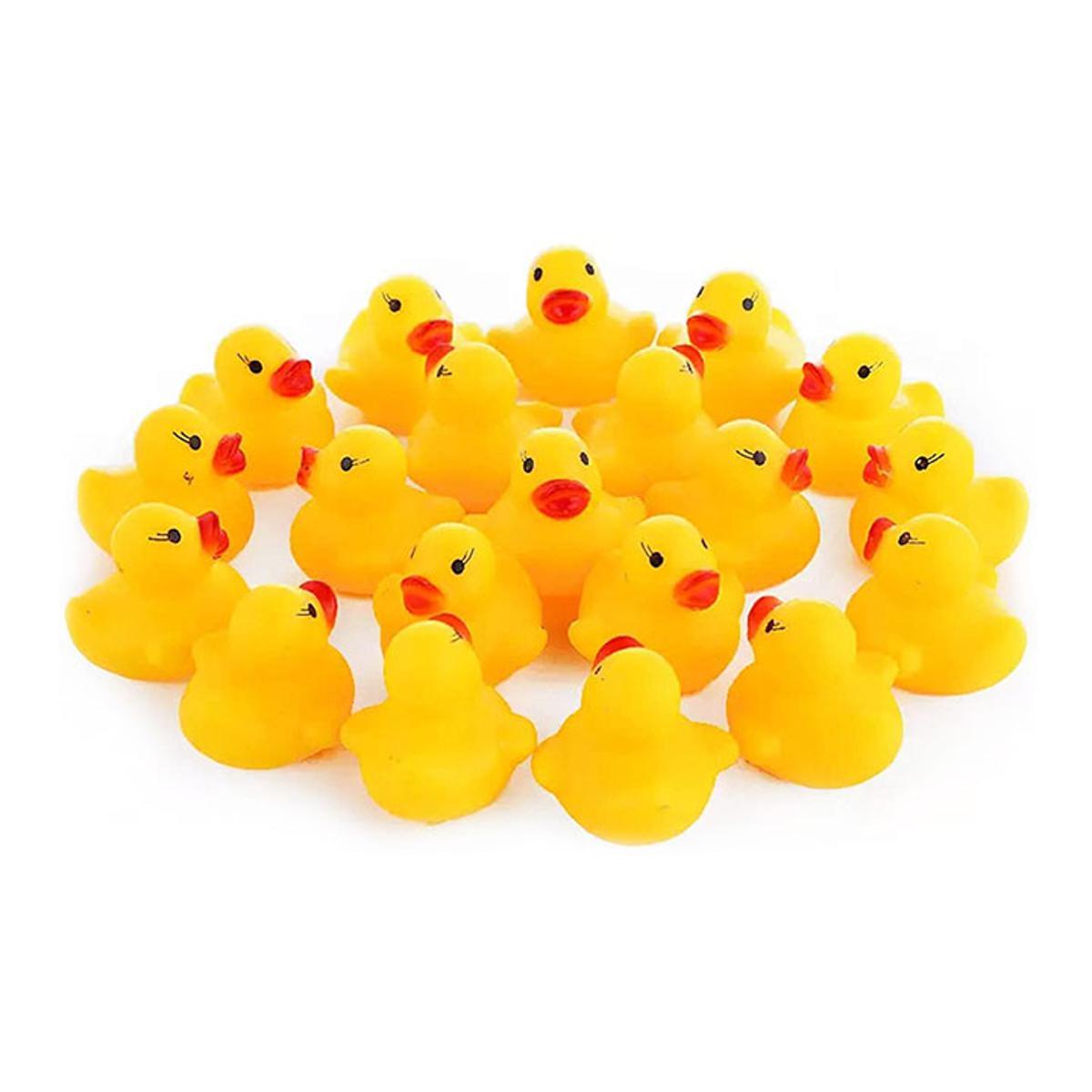 Rubber Duck Soft Toy Set - Yellow 8pc