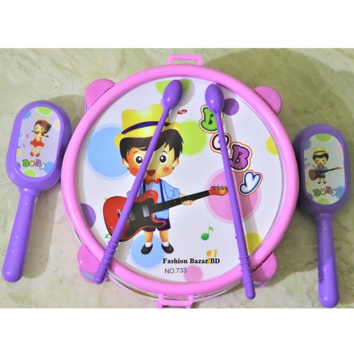 Baby Drum Set Dhol Toy For Kid-Chinese (Toys)
