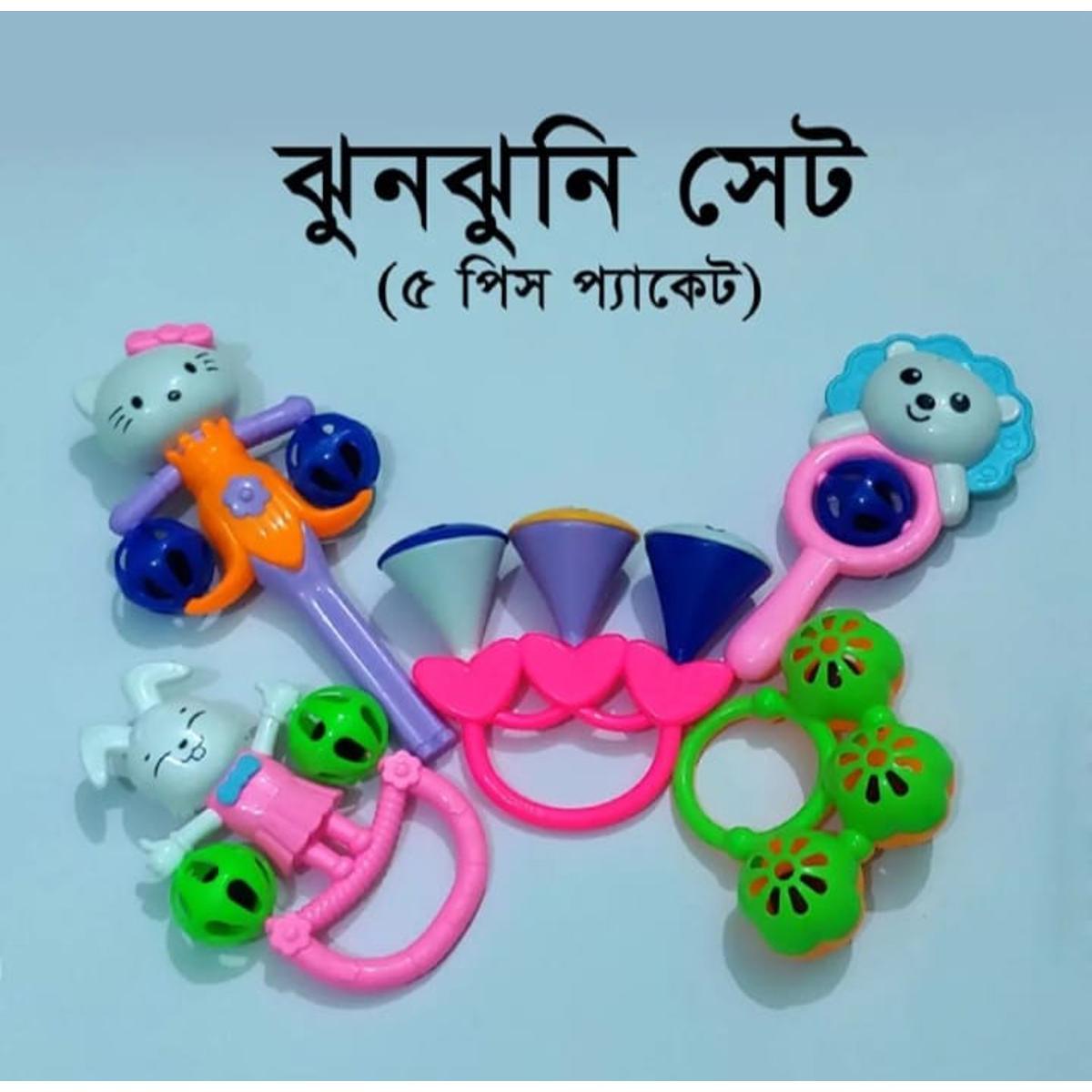 Lovely colourful Shaking Jhunjhuni Toy Set/ Micky Mouse Jhunjhuni Set for New Born Baby/ Baby Sound Toy Set