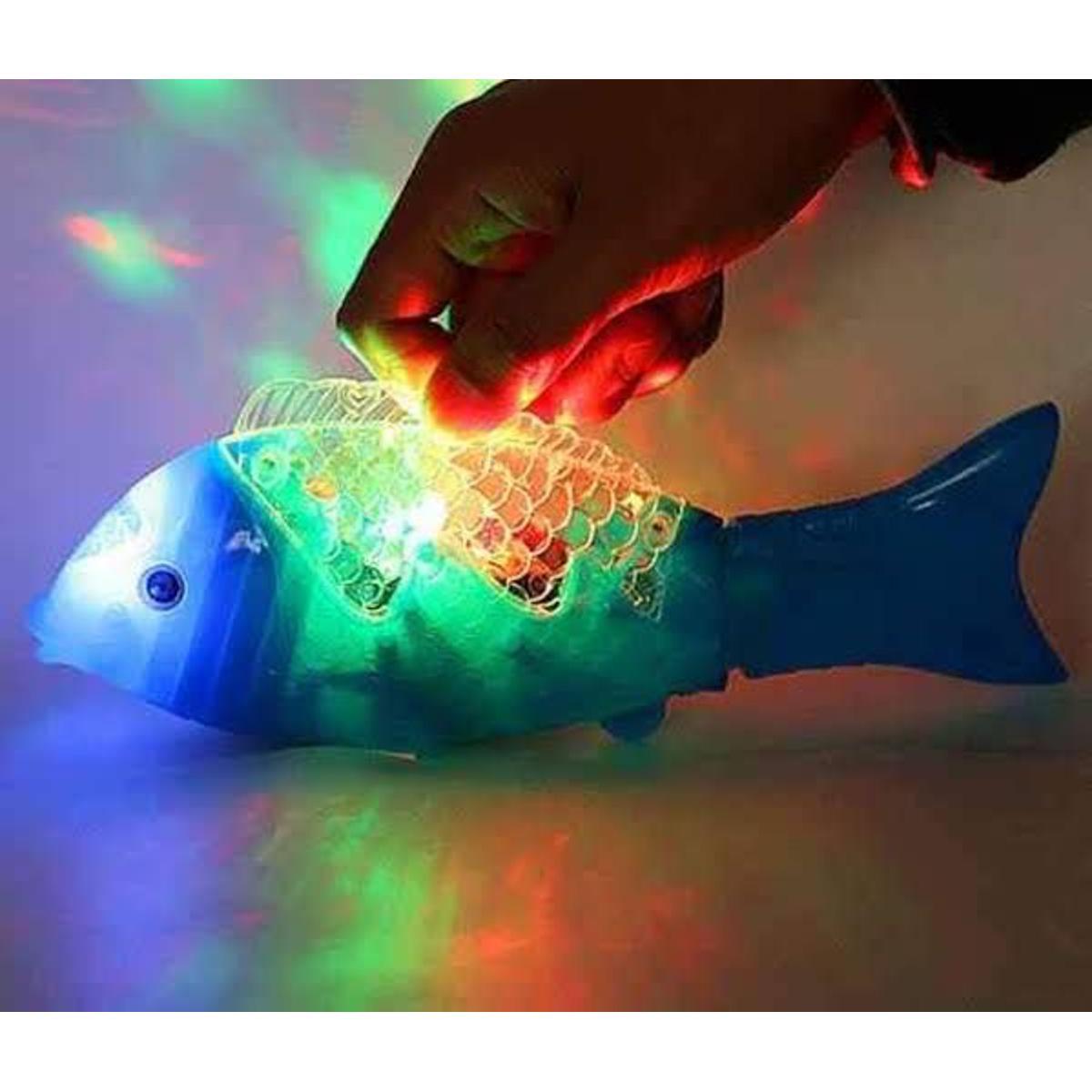 lighting and 3D battery control cute and magic toy fish for kids