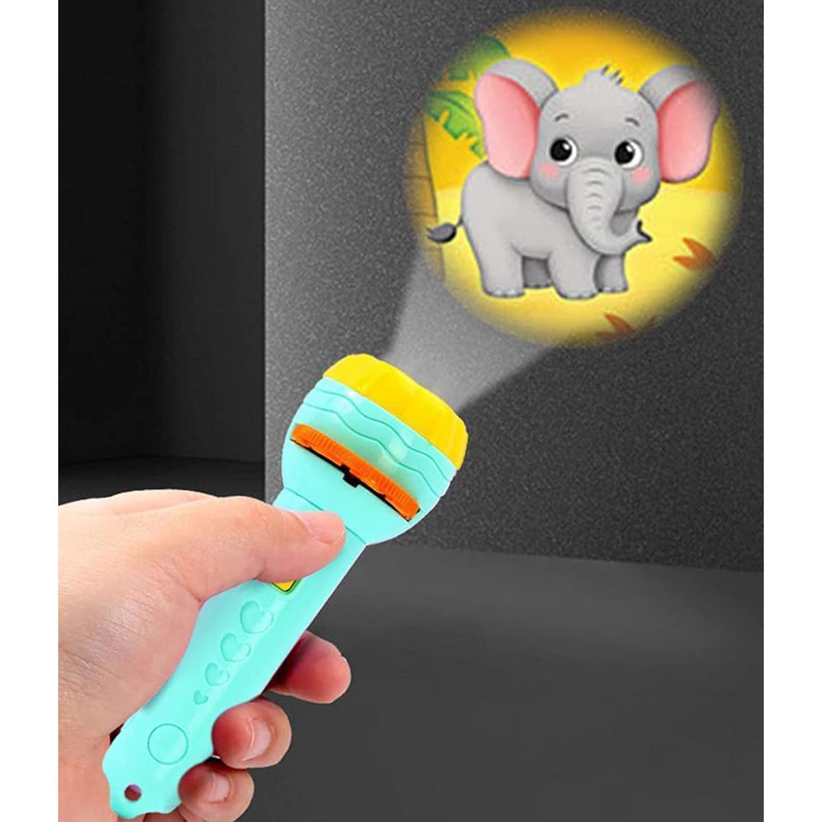 Mini Projector Torch Kids Flashlight Story book Educational Light-up Toys Sleep Light Preschool Fairy Tale Projection Lamp gift