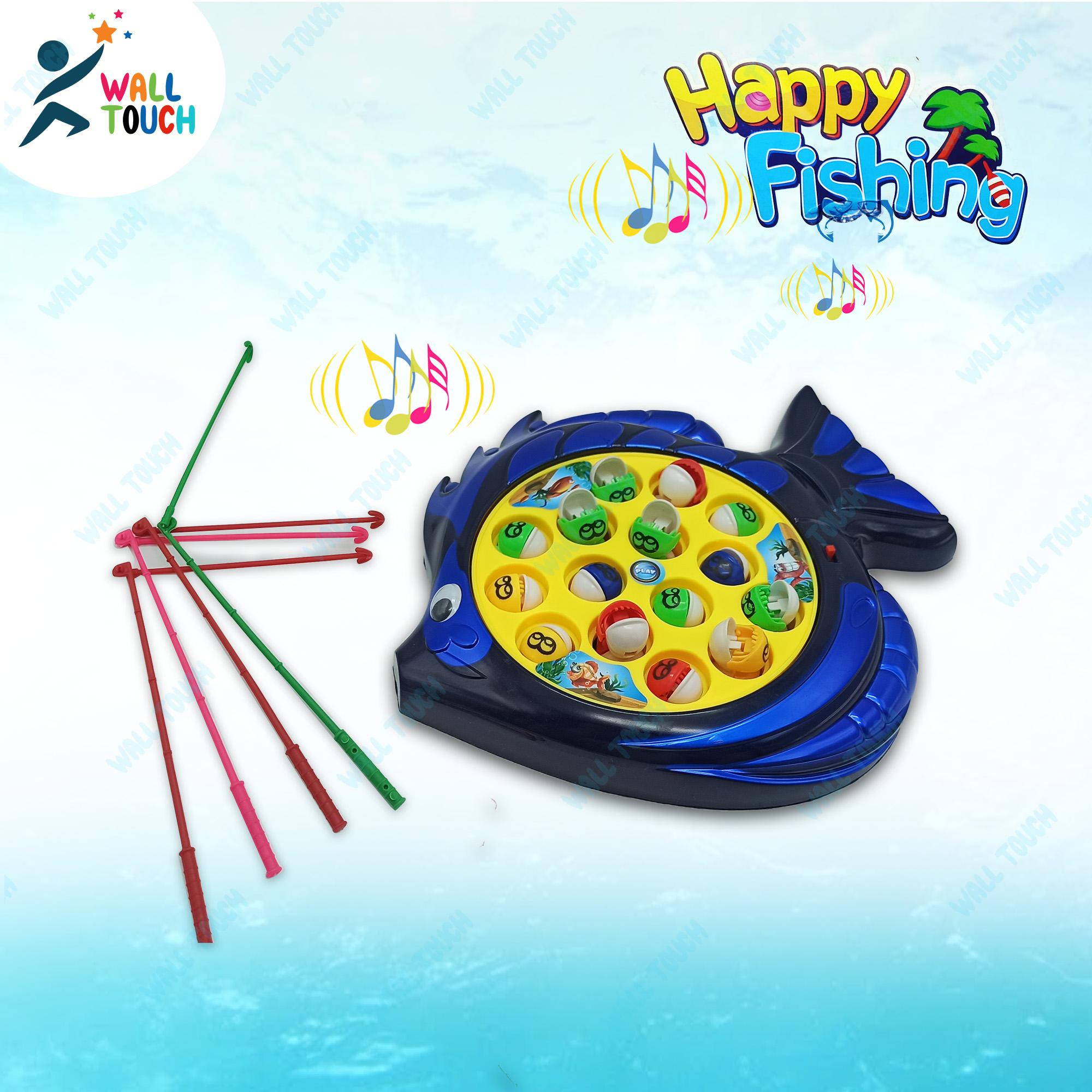 Toy Fishing Plate Game - Kids Educational Toy with Music and Electronic Rotating Fun - 15 Pcs | Engaging and Interactive Learning Through Play
