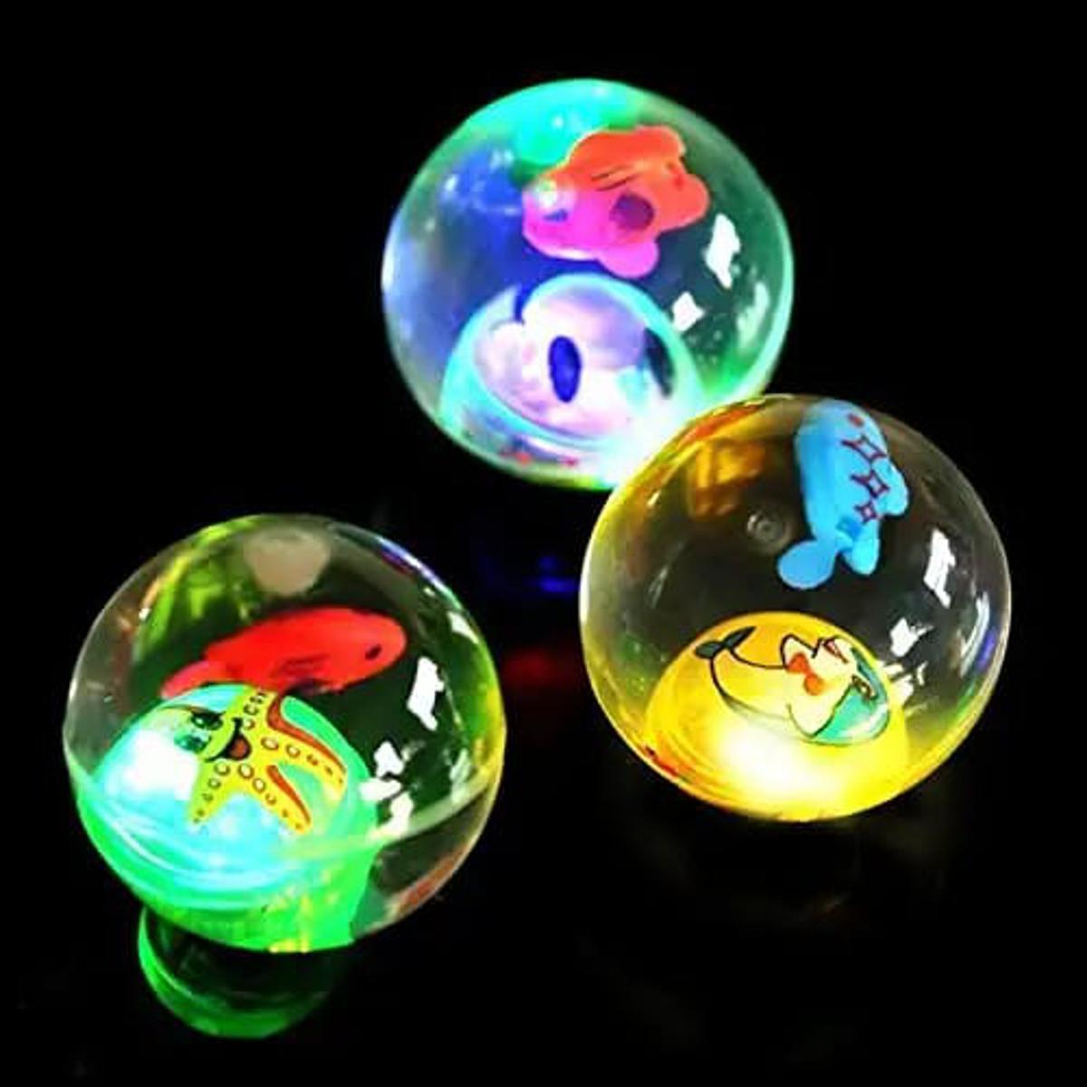 Led Light Flashing Luminous Ball Rubber Bouncing Ball for kids