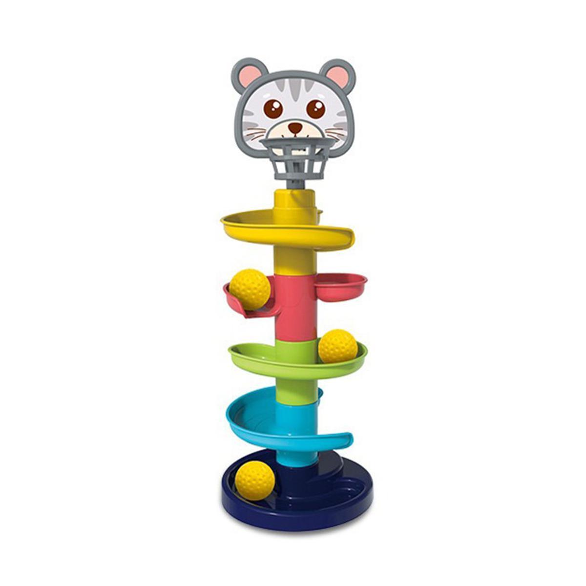 Stacking Toys Early Education Track Ball Geometry Shape Building Ball Tower