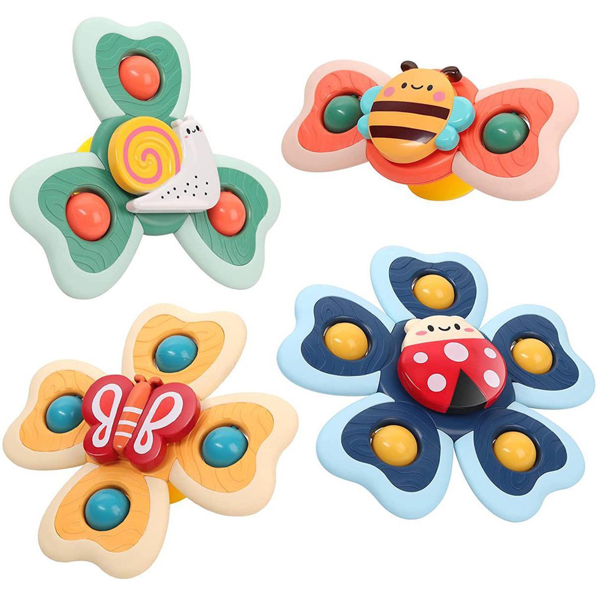 Children Suction Cup Turning Top Toys Stress Relief Sensory Toys For Toddlers