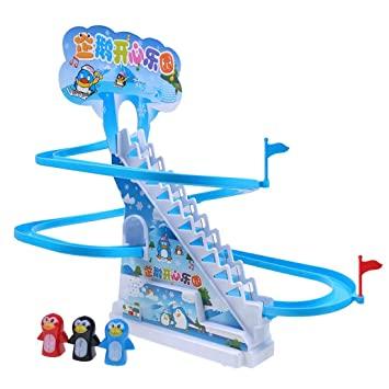 Funny Penguin Climbing Stairs Music Toys for Children
