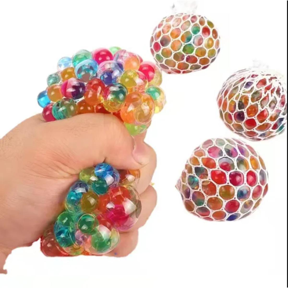 1 Pics Hand Squishy Vent Ball-Magic Ball-Rainbow Grape Ball